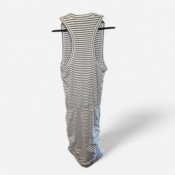Sundry by Anthropologie Striped Sleeveless Racerback Ruched Skirt Mini Dress - Picture 2 of 3